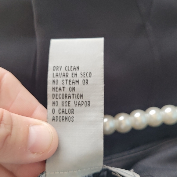 Eliza J Missy Sheer Ruffle Cocktail Dress Sz 12p - Picture 4 of 4